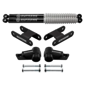 2004-2012 Chevrolet Colorado 1-3" Front   2" Rear Lift Kit with Supreme Suspensions MAX Performance Rear Shocks 4WD