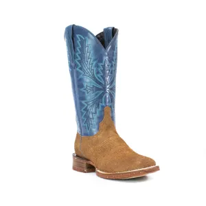 Abby (Rubber Sole) - Square Toe in Blue