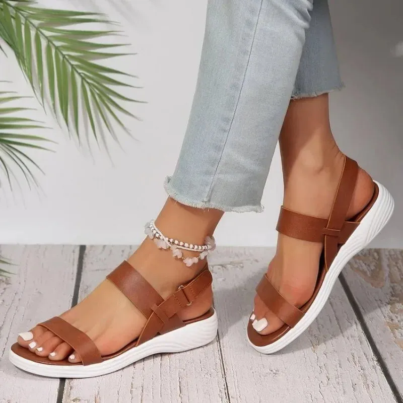 Adjustable Orthopedic Sandals with Contoured Footbed