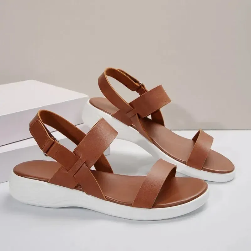 Adjustable Orthopedic Sandals with Contoured Footbed