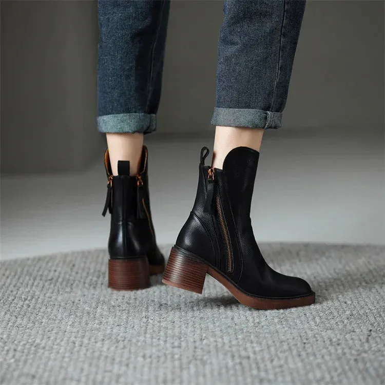 Alyssa Leather Boots