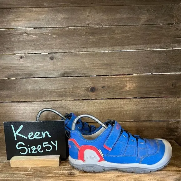 Big Kids Keen Knotch Hollow Blue Athletic Casual Walking Sneakers Shoes Size 5 Y