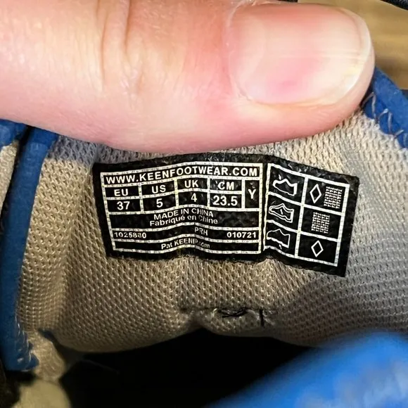 Big Kids Keen Knotch Hollow Blue Athletic Casual Walking Sneakers Shoes Size 5 Y