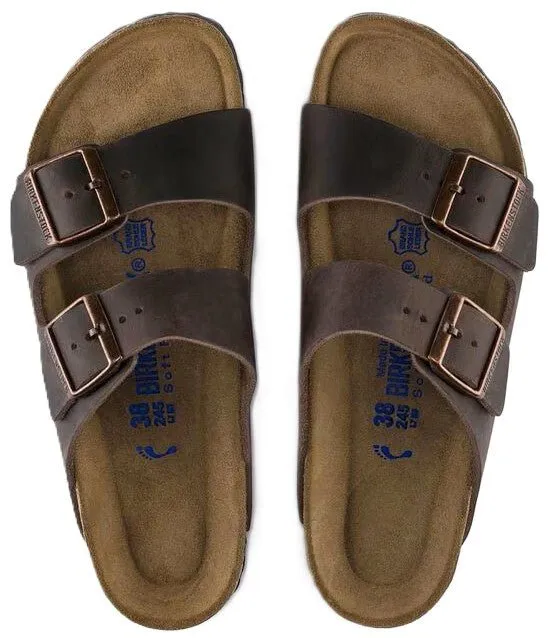 Birkenstock Arizona Sandals - Habana Oiled Leather | Soft Footbed