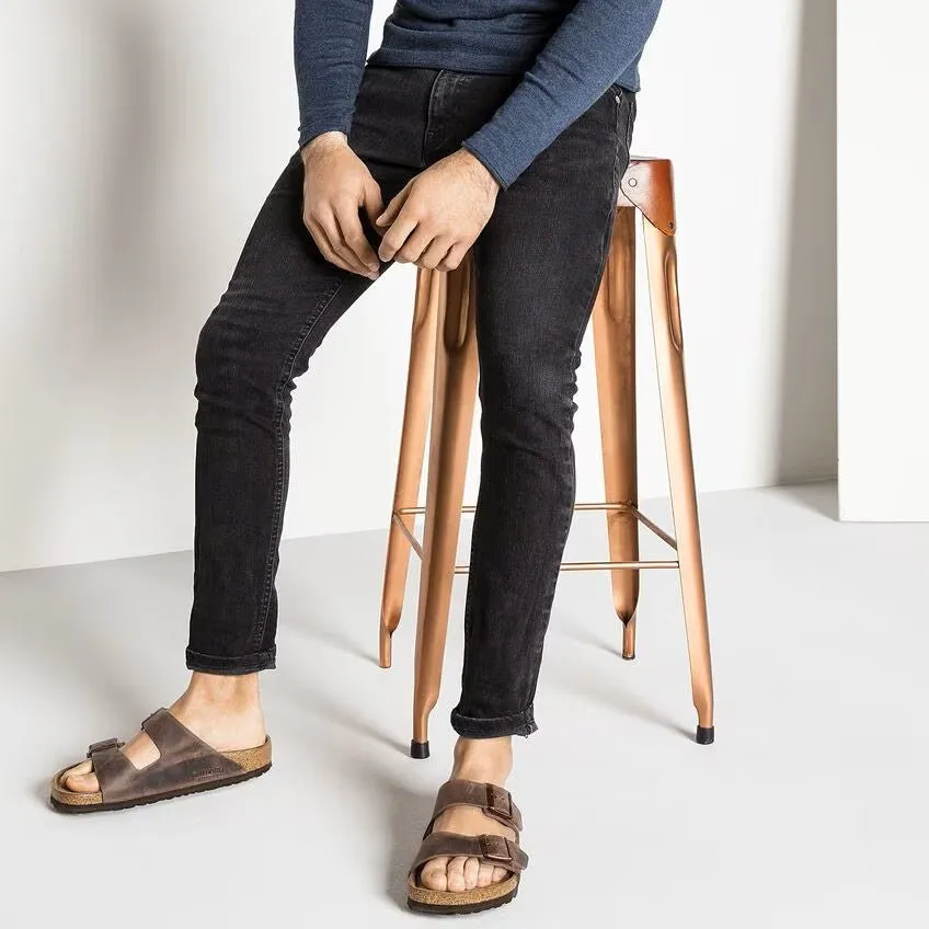 Birkenstock Arizona Sandals - Habana Oiled Leather | Soft Footbed