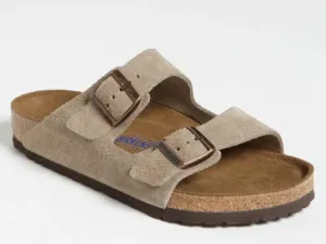 Birkenstock: Arizona SFB in Taupe Suede