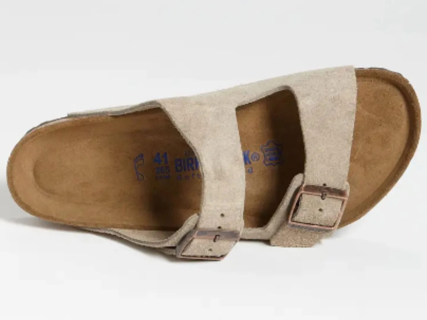 Birkenstock: Arizona SFB in Taupe Suede