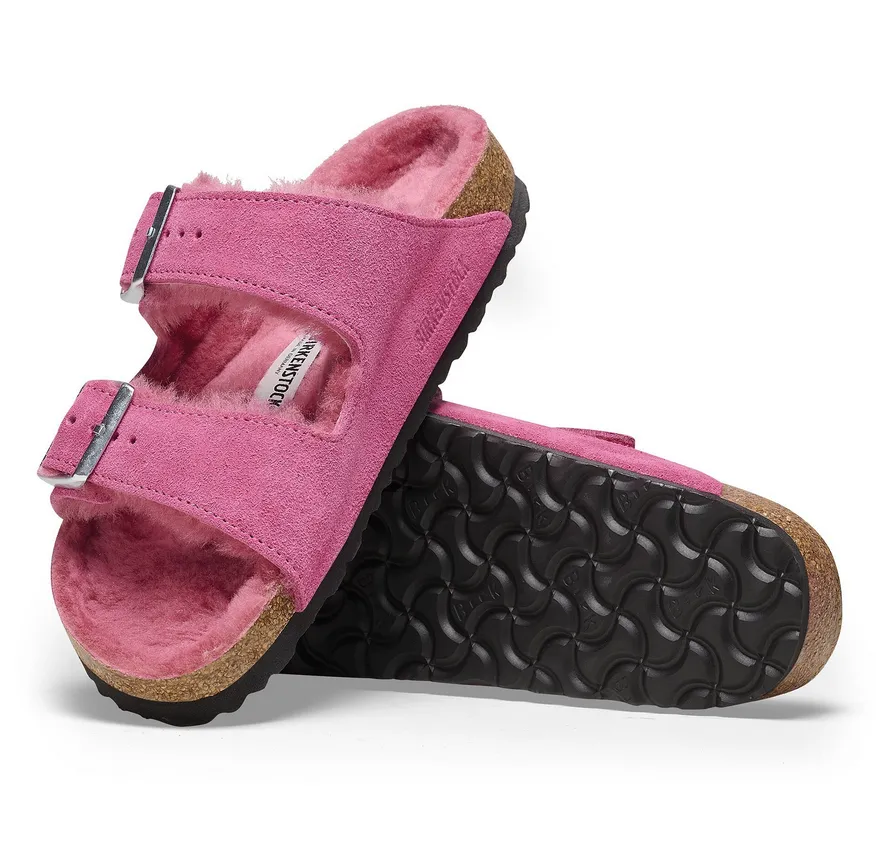 Birkenstock Arizona Shearling Fuchsia Tulip 1025554