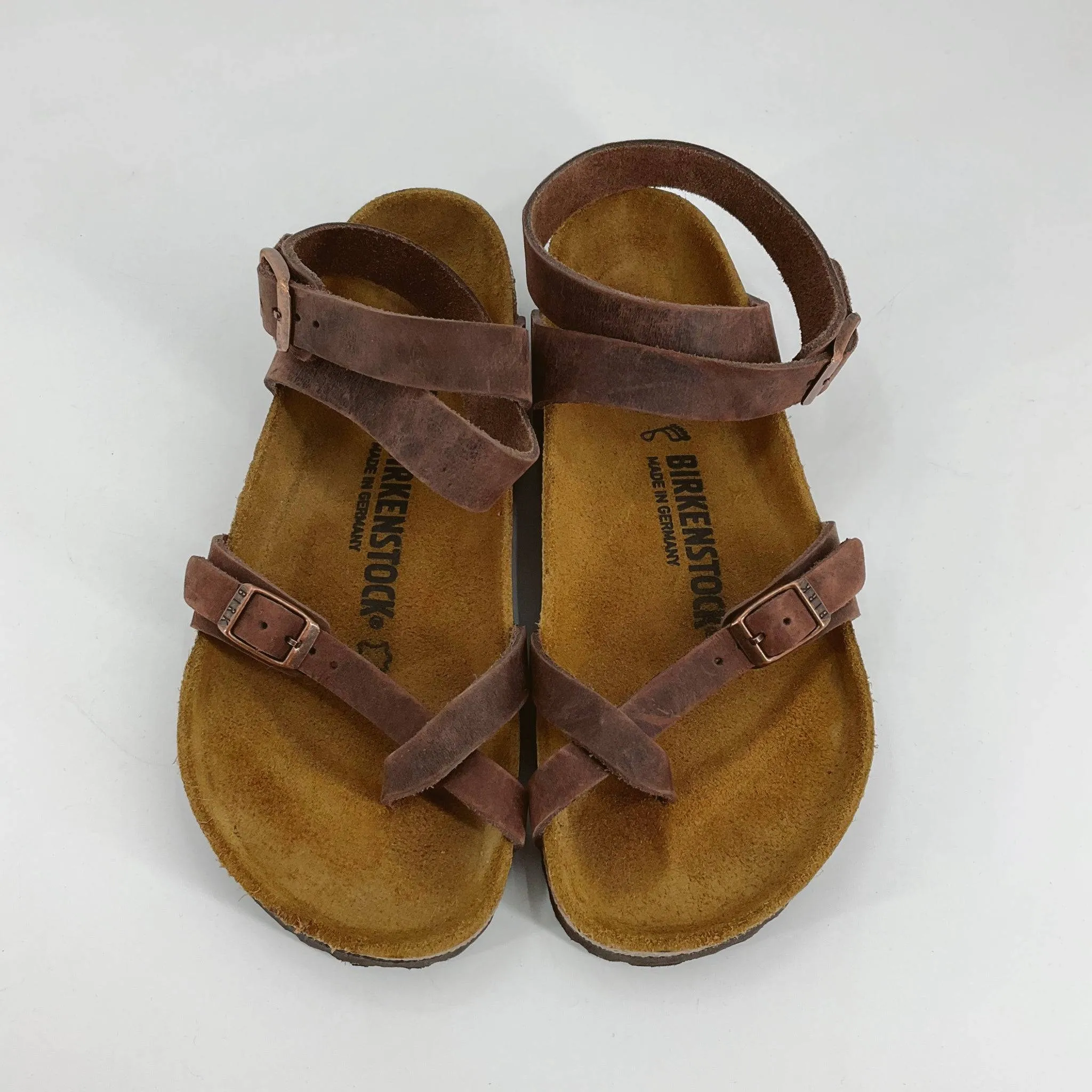 Birkenstock – Brown Solid Sandals - Size 6