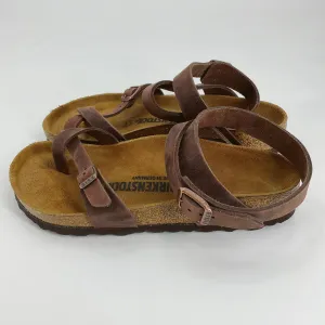 Birkenstock – Brown Solid Sandals - Size 6