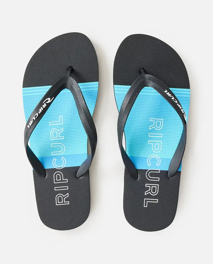 Breakers Bloom Open Toe Mens Thongs- Cobalt