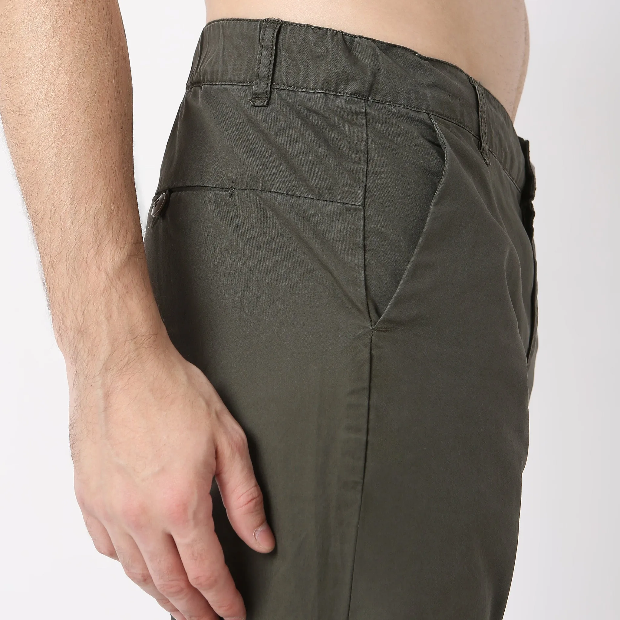 Brunch Pants - Smart Modern Elasticated Waistband Ankle Length Pure Cotton