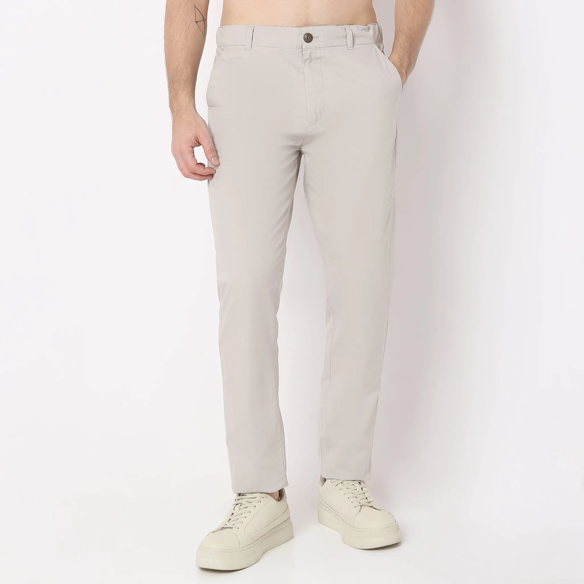 Brunch Pants - Smart Modern Elasticated Waistband Ankle Length Pure Cotton