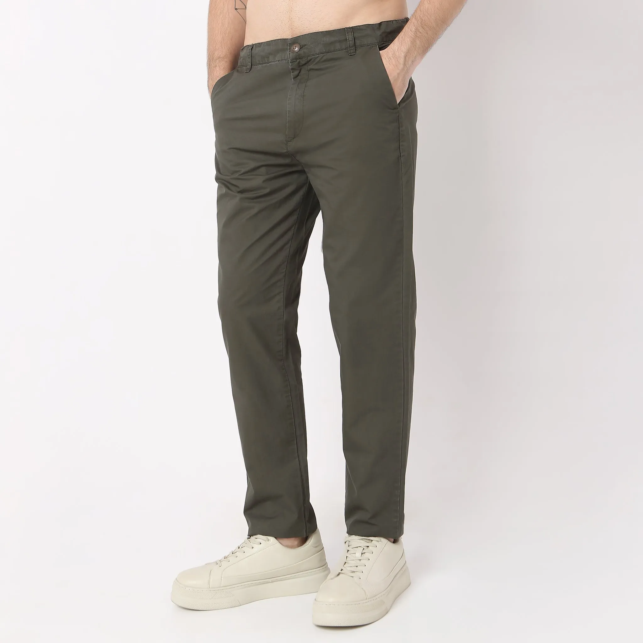 Brunch Pants - Smart Modern Elasticated Waistband Ankle Length Pure Cotton