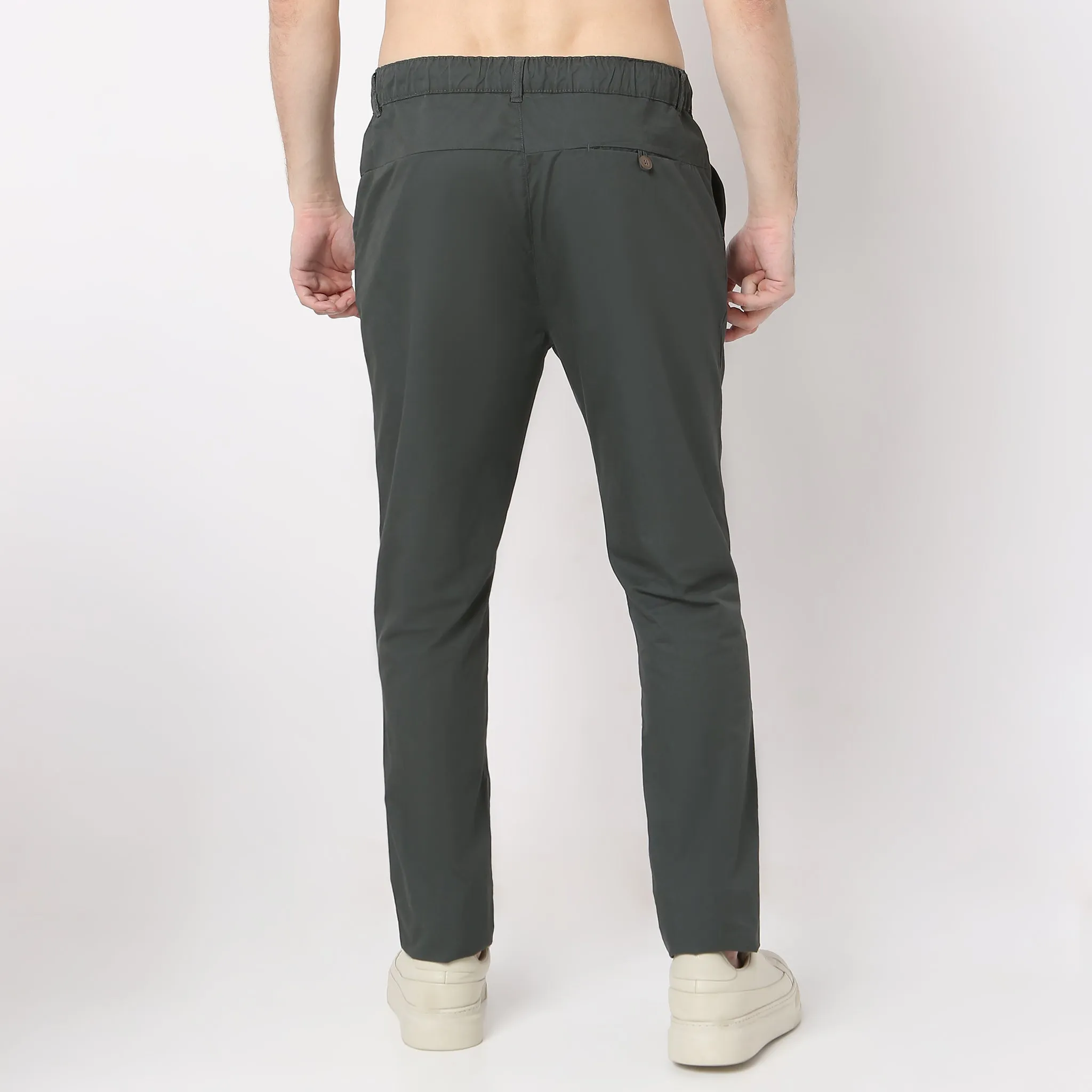 Brunch Pants - Smart Modern Elasticated Waistband Ankle Length Pure Cotton