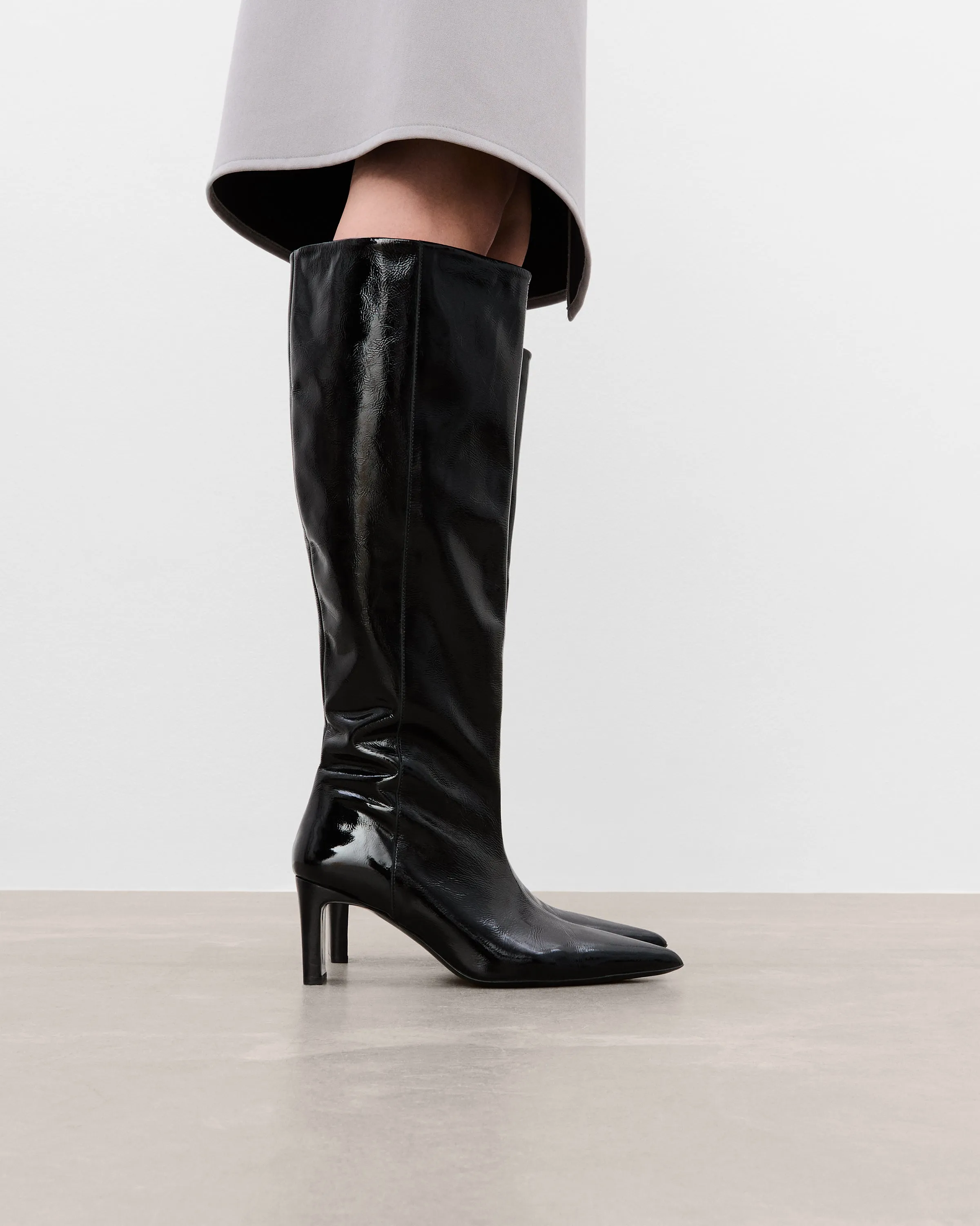 Carmen Leather Patent Black
