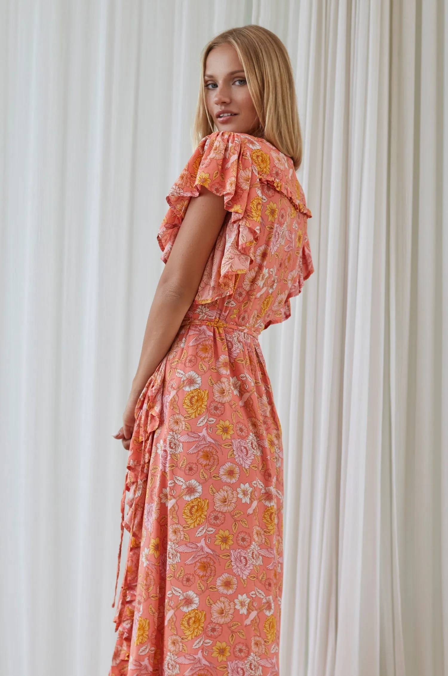 Carmen Wrap Maxi Dress