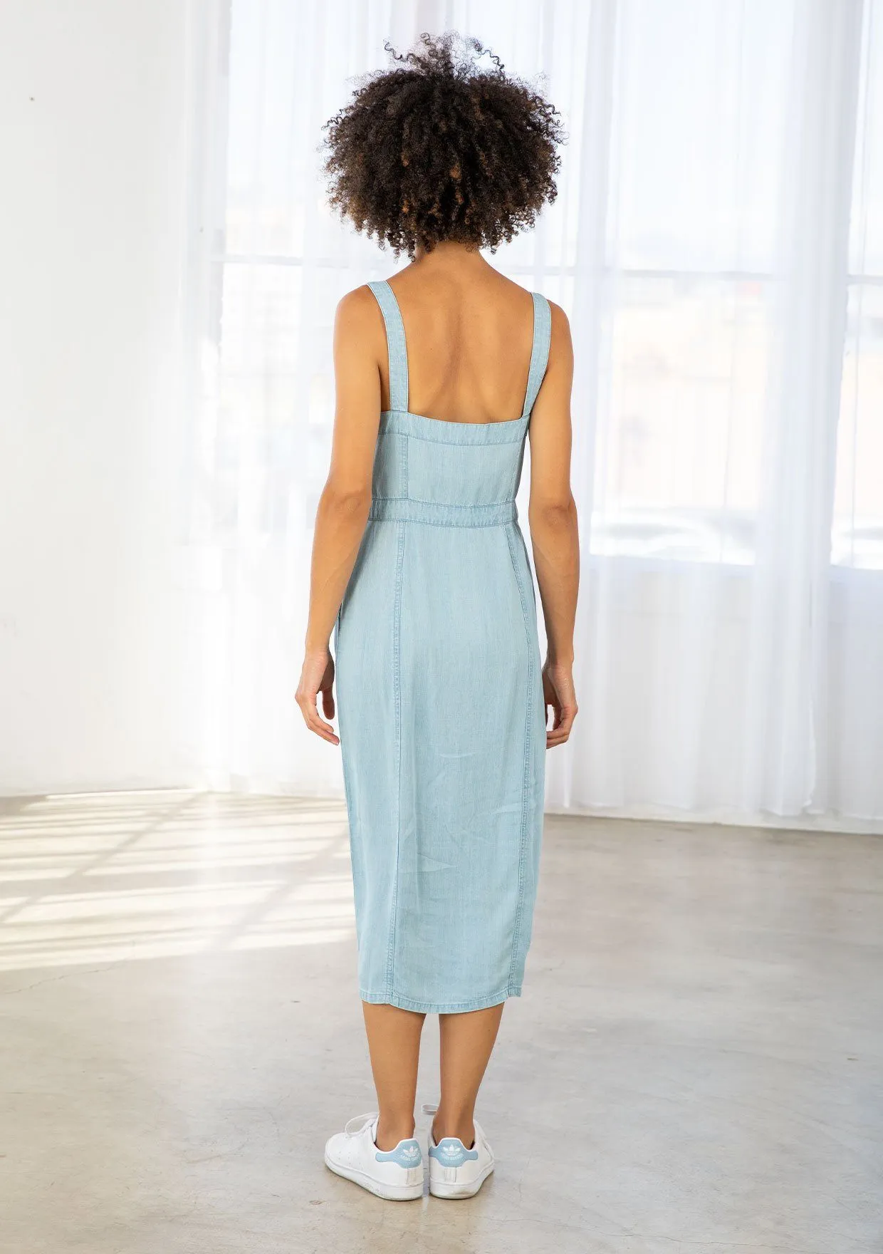 Celine Button Front Dress