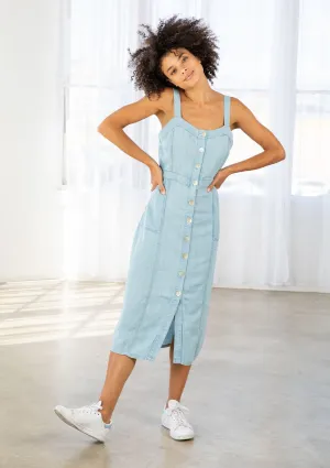 Celine Button Front Dress