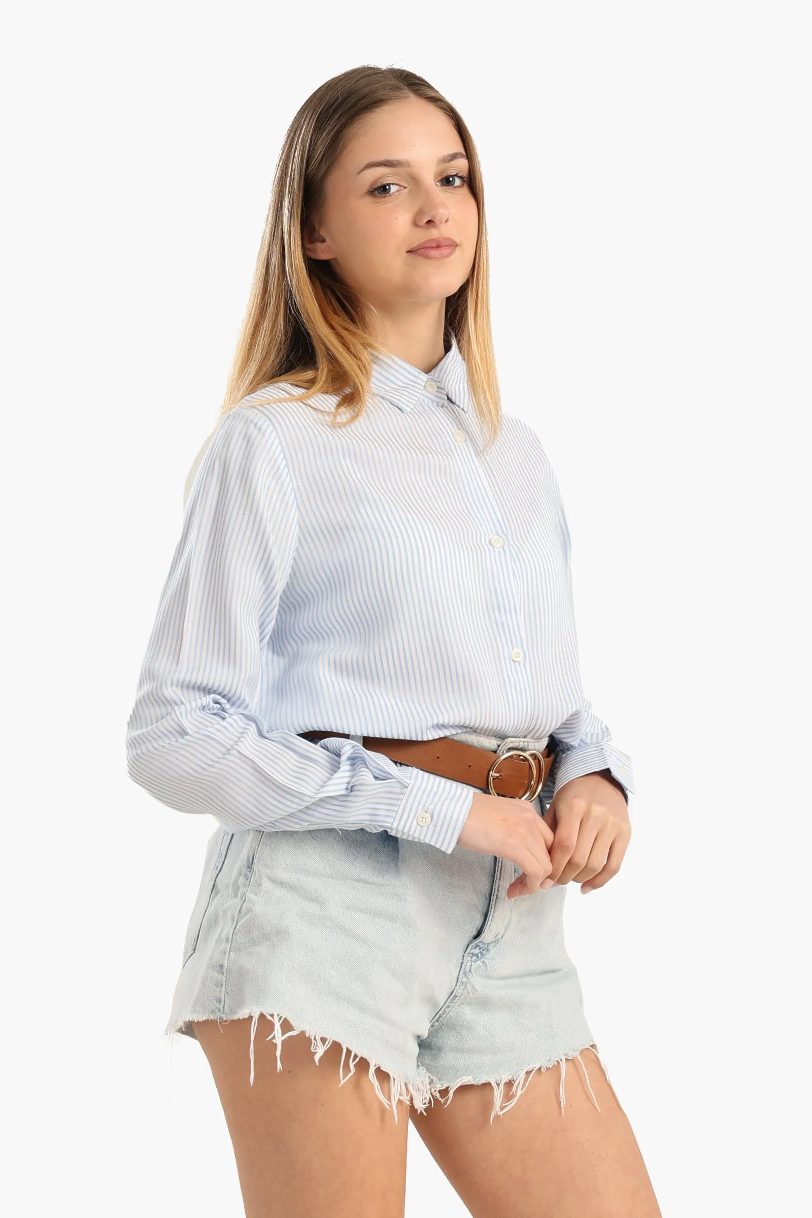 Classic Striped Poplin Shirt