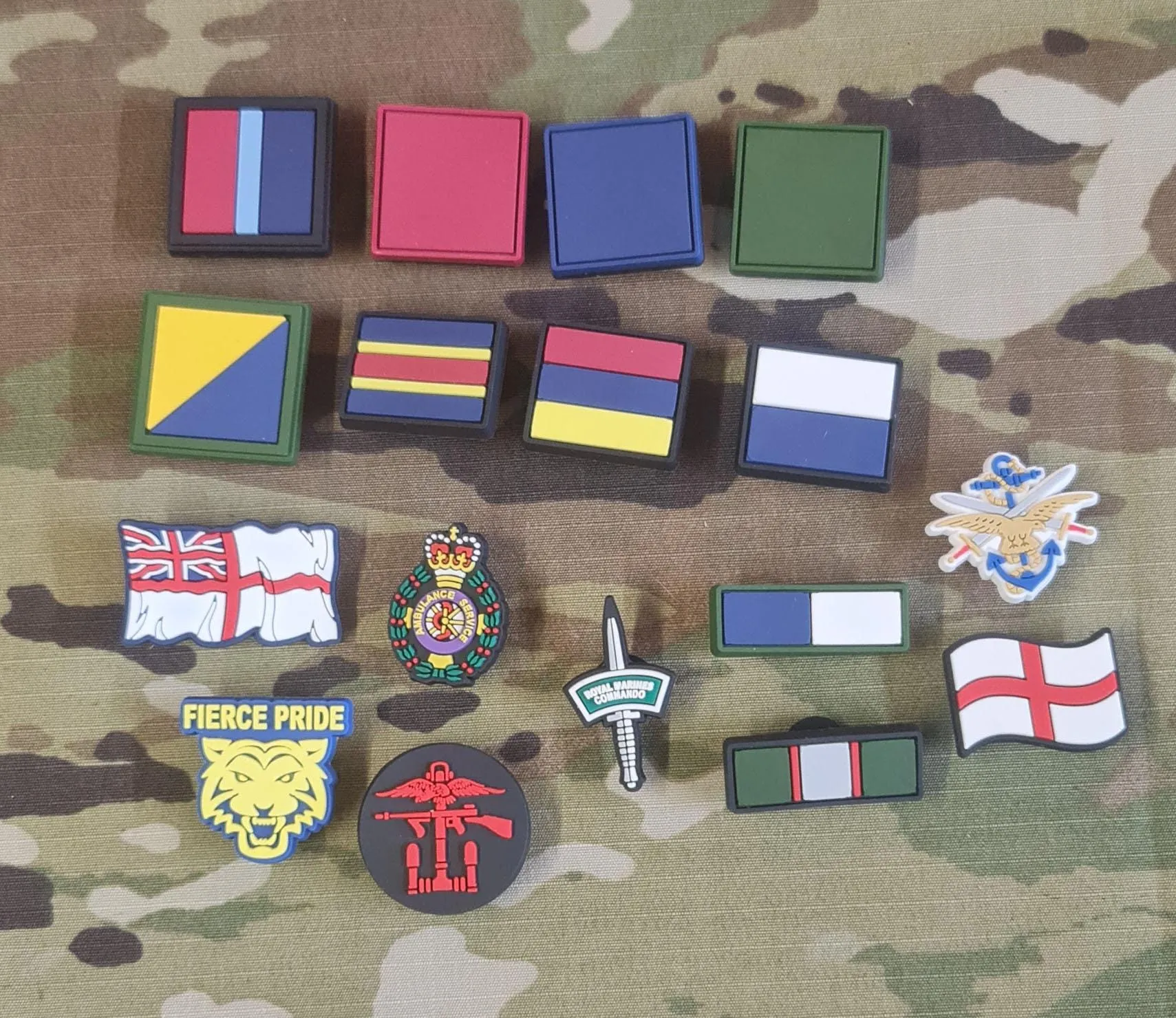 clog / water shoe - novelty charm / gem / logo customise your tactical military footwear