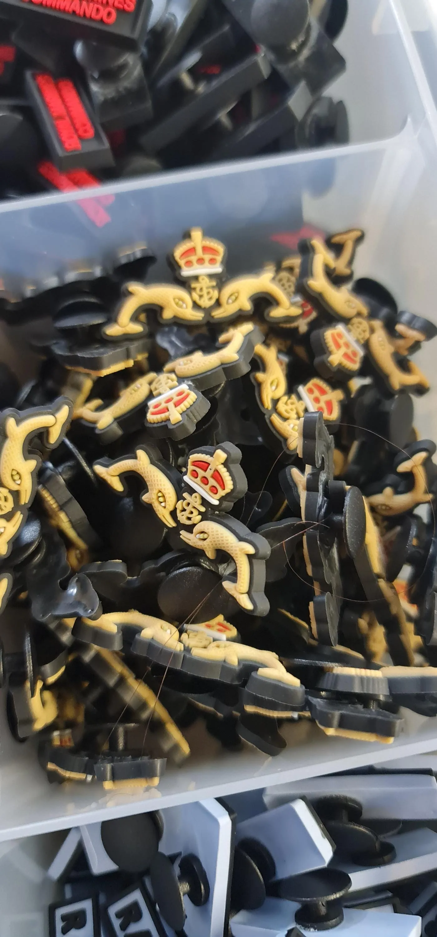 clog / water shoe - novelty charm / gem / logo customise your tactical military footwear