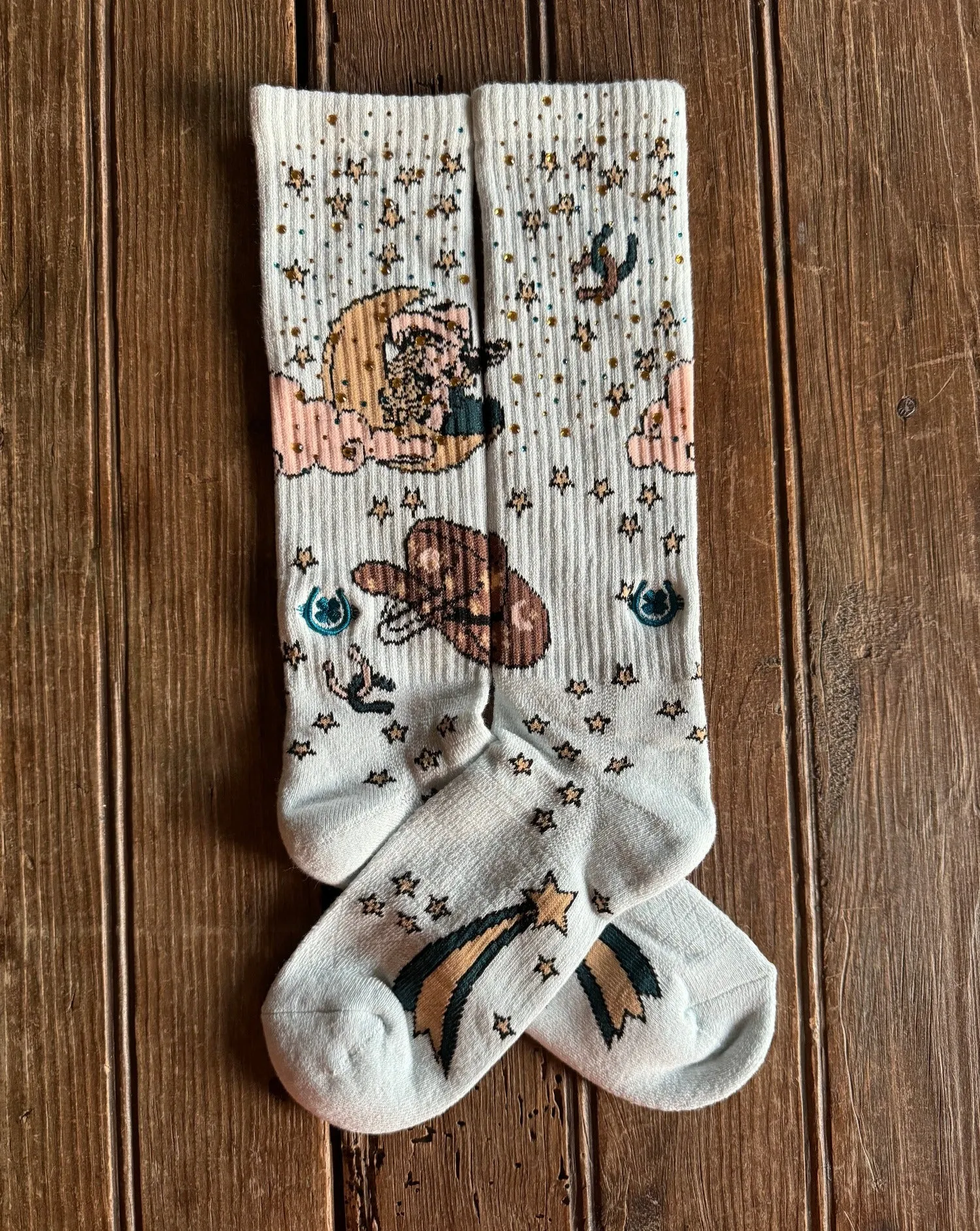 Cosmic Cowgirl Performance Crew Socks
