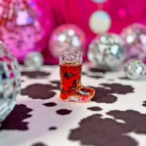 Cowboy Boot Shot Glass - Clear