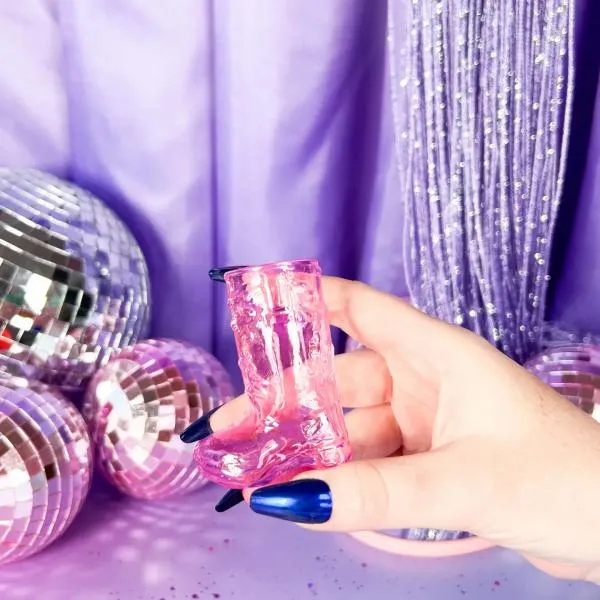 Cowboy Boot Shot Glass - Pink