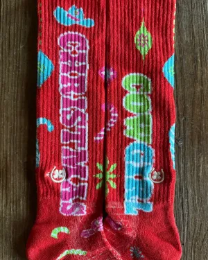 Cowgirl Christmas Performance Crew Socks