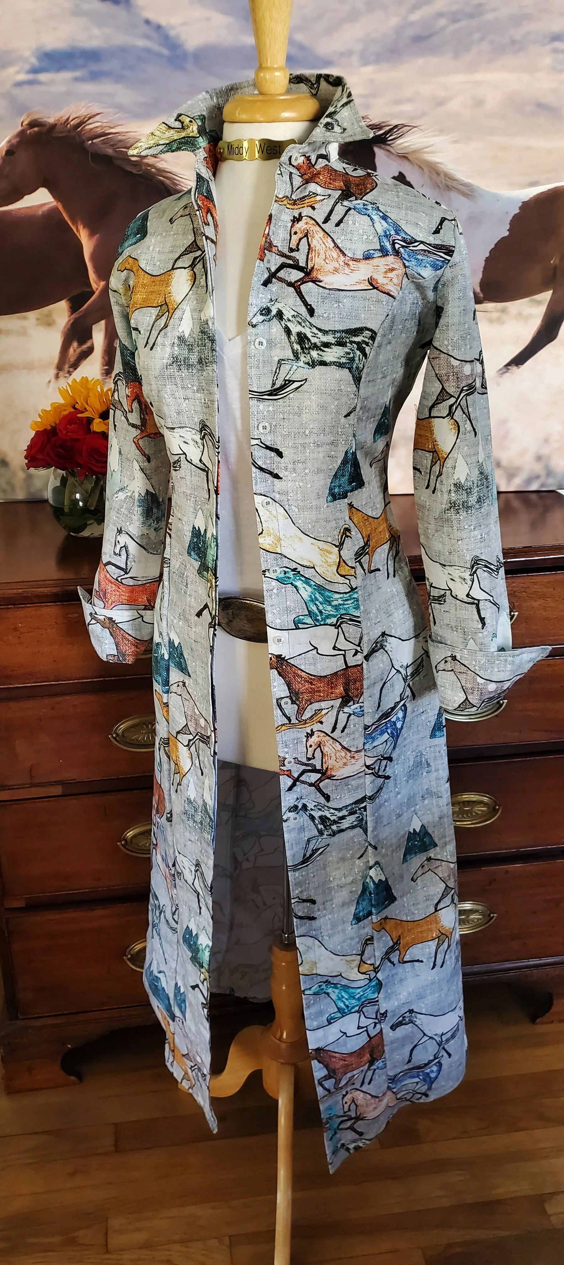 DAKOTA DUSTER / DRESS IN SILVER