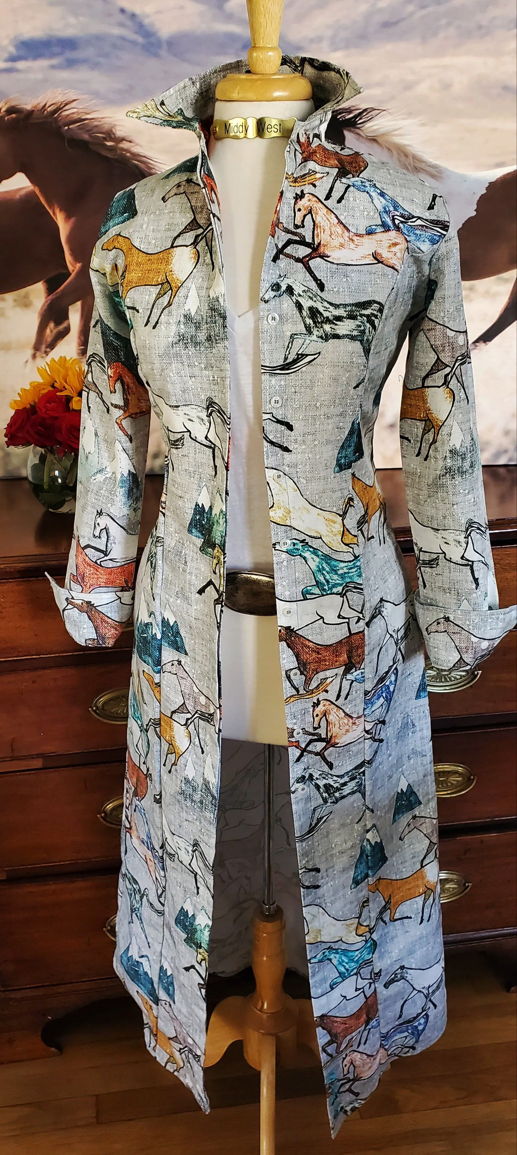 DAKOTA DUSTER / DRESS IN SILVER