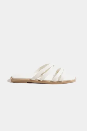 Double Strap Padded Square Toe Sandals