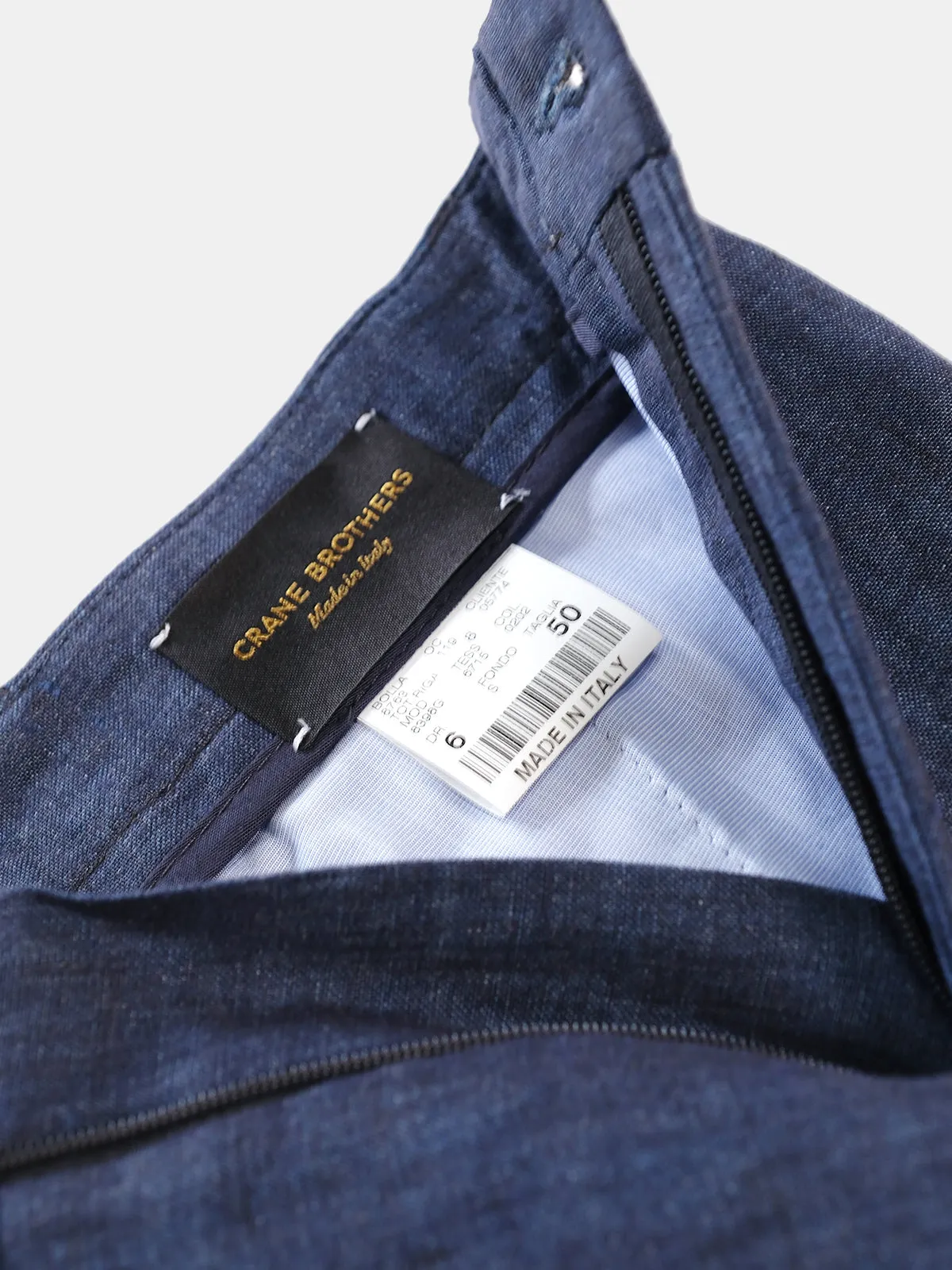 Fermo Shorts - Indigo Linen - LUCKY LAST