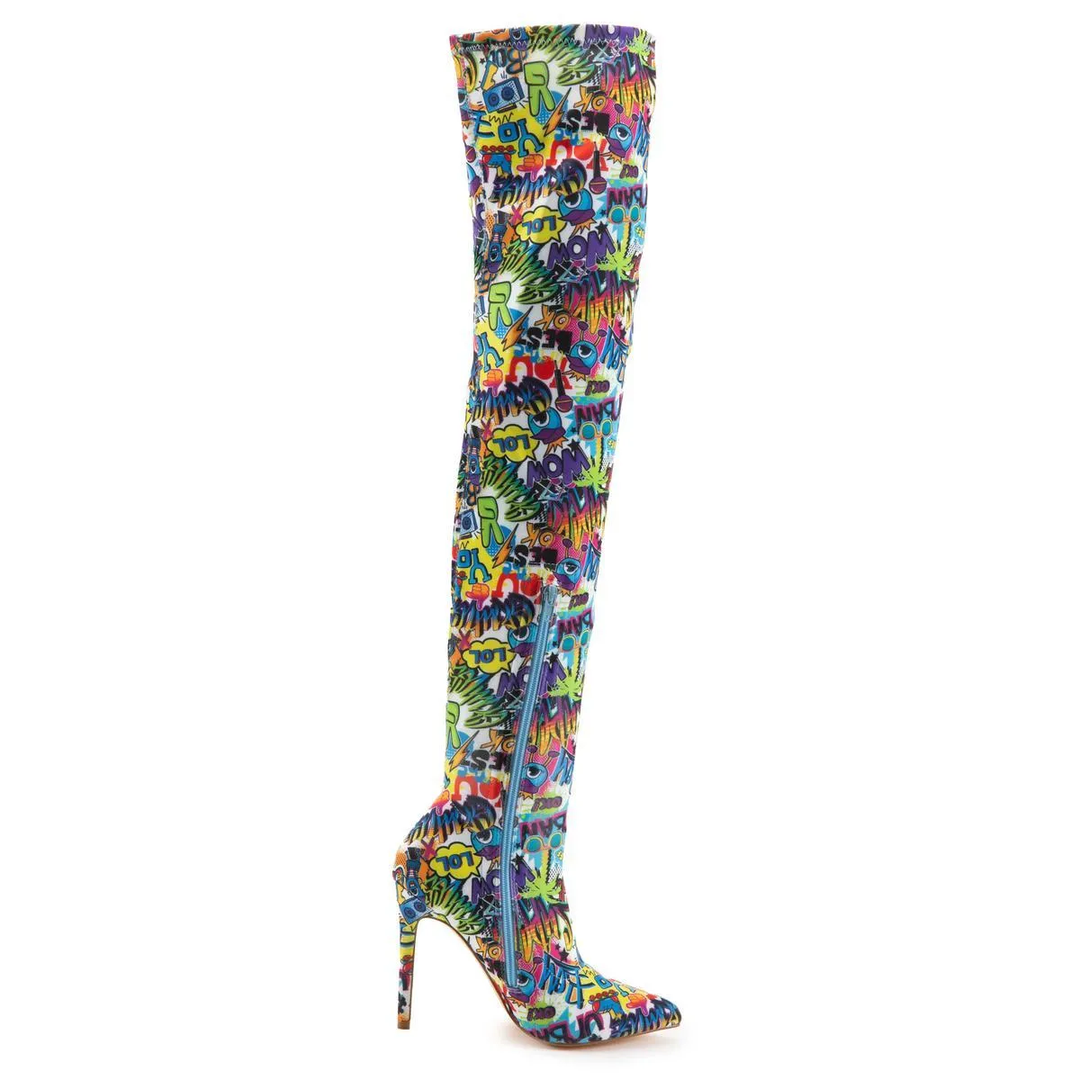 Gisele-7B Thigh High Heel Boot