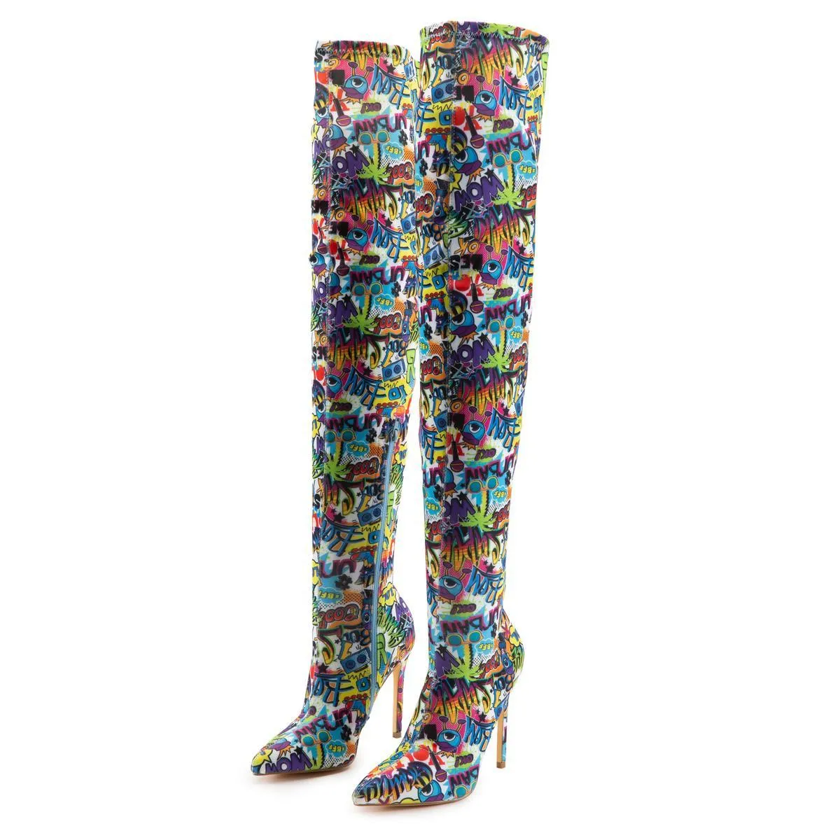 Gisele-7B Thigh High Heel Boot
