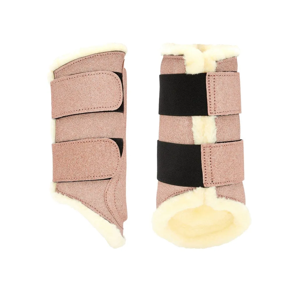 Glitter Brushing Boots Rose Gold