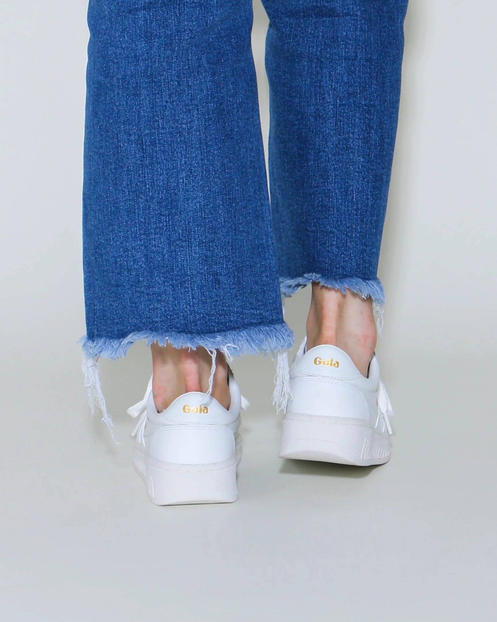 Gola Classics Women's Grandslam Leather Sneakers White/White/White