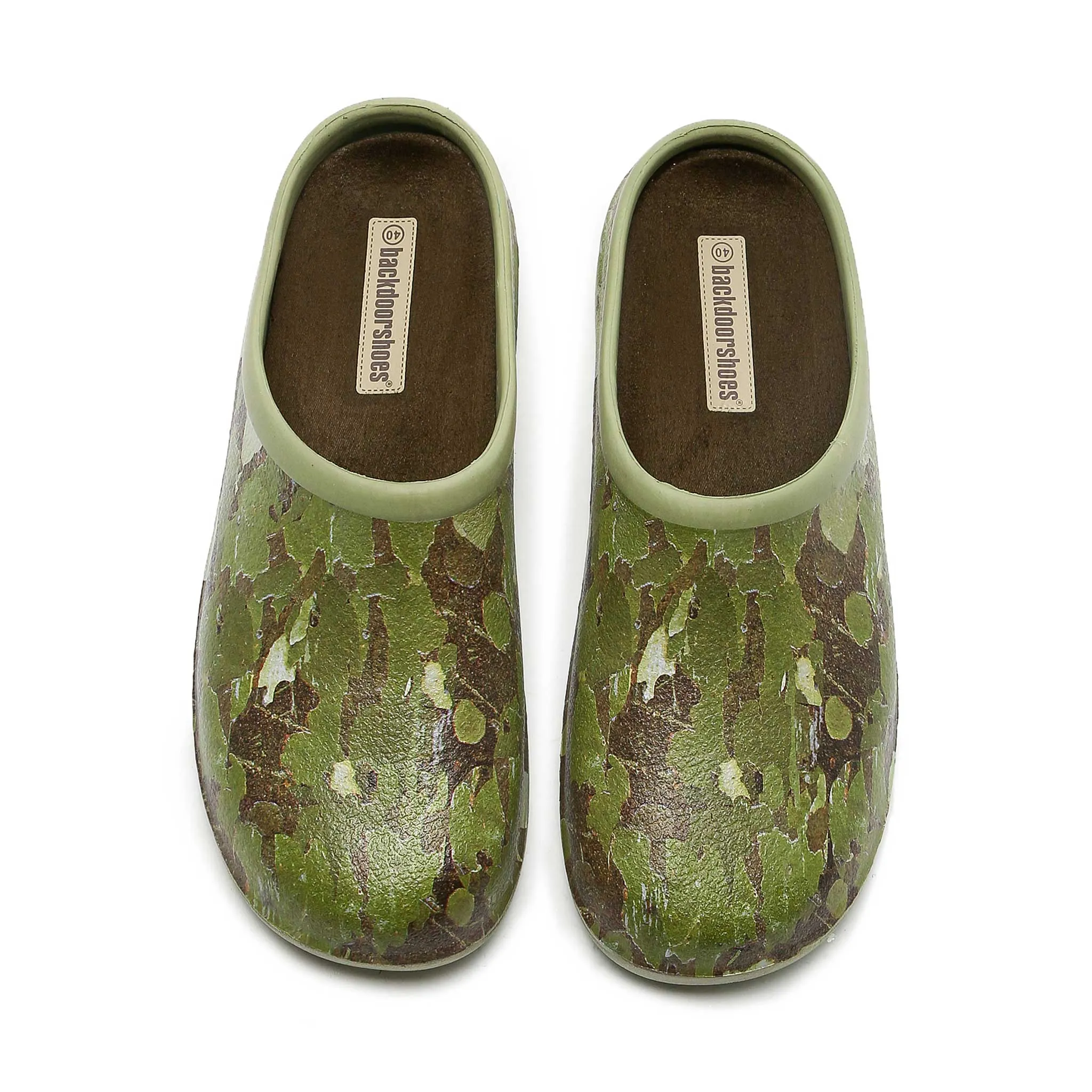Green Camo Classic Women's Clogs