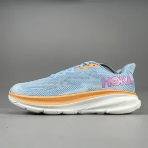 Hoka One One Clifton 9 Women’s 11 B Blue Lace Up Athletic Sneakers Running Shoes