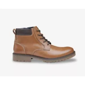 JONHSON &amp; MURPHY boots Patterson Brown genuine Leather Lace Up Boy's youth 4M