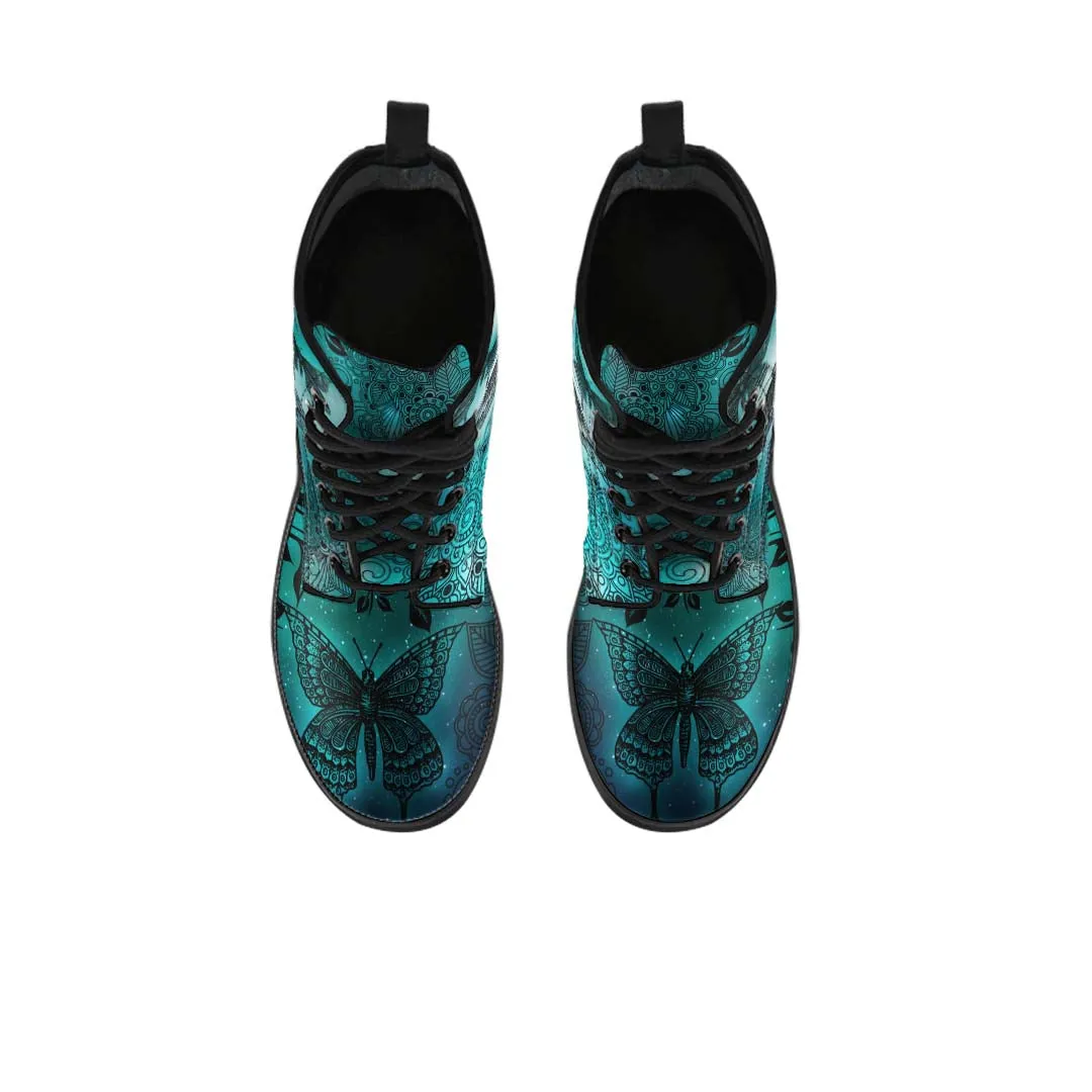 Magic Butterflies Green Boots