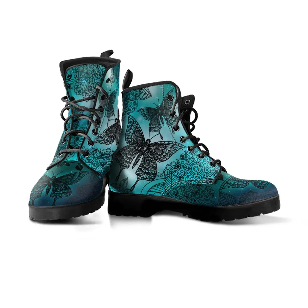 Magic Butterflies Green Boots
