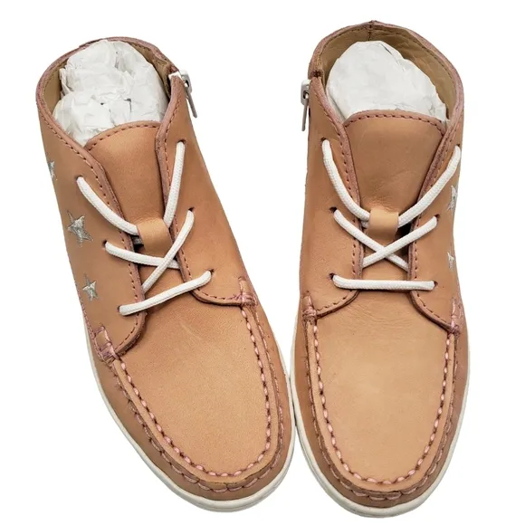 Marc Joseph | NIB Houston Bootie Blush Nobuck Leather Lace Up Boots Girl's 13