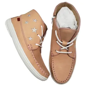 Marc Joseph | NIB Houston Bootie Blush Nobuck Leather Lace Up Boots Girl's 13
