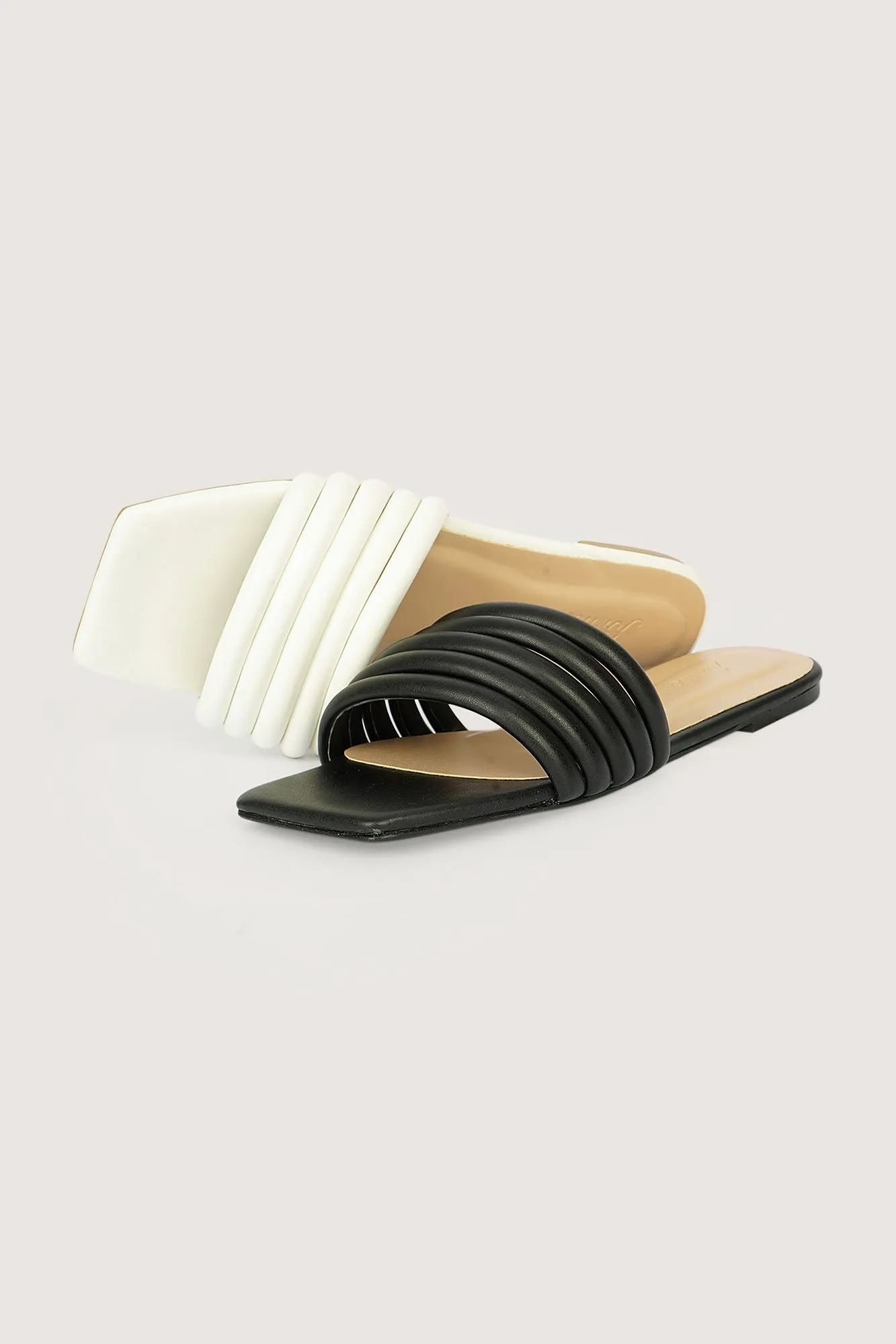 Multistrap Square Toe Sandals