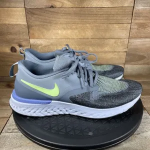 Nike Odyssey React 2 Flyknit Gray Men Size 8.5 Running Shoes Sneakers AH1015-401