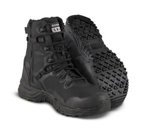 Original SWAT Alpha Fury 8" Side Zip Safety Tactical Men's Boot - Black