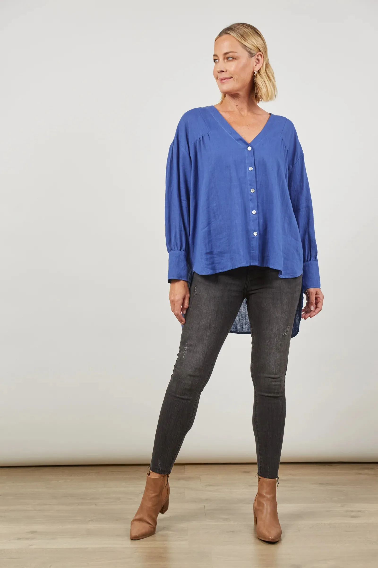 Panorama Blouse Azure