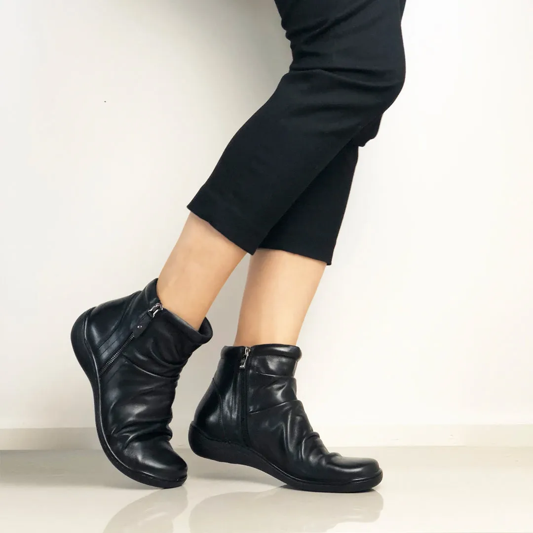PATRICIA - BLACK LEATHER FS